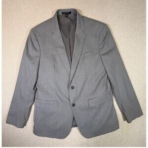 Banana Republic Mens 42R Gray Slim Fit 2 Button Blazer Sport Coat Jacket Classic